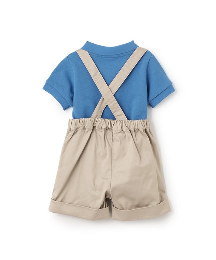 プティマイン(petit main)の【POLO BCS】ポロシャツ＋サスつきパンツセット1