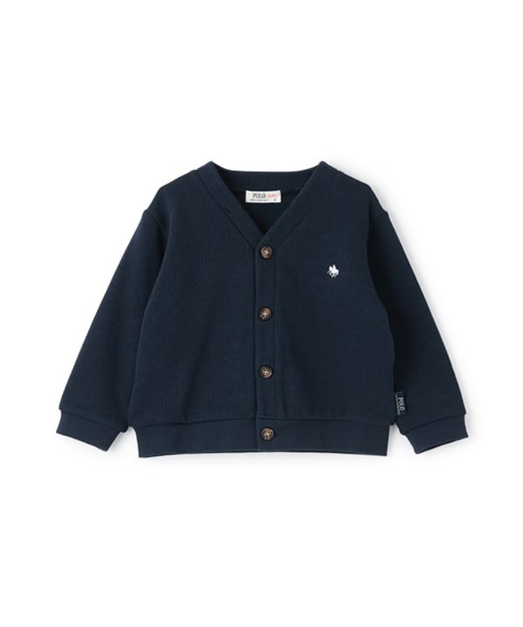 プティマイン(petit main)の【POLO BCS】カットカーディガン ネイビー(094)