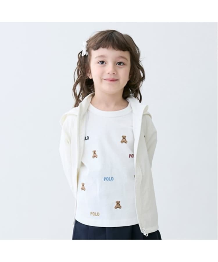 プティマイン(petit main)の【POLO BCS】くまロゴ刺しゅう長袖Tシャツ2