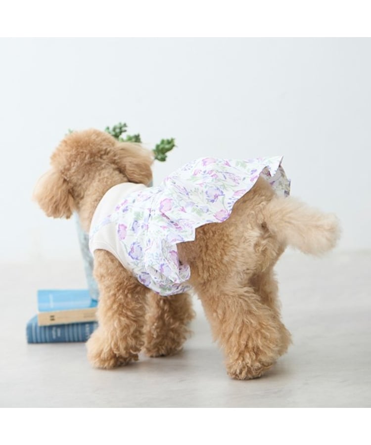 プティマイン(petit main)の【リンク】【DOG】花柄ドッキングワンピ3