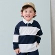 プティマイン(petit main)のラガー長袖Tシャツ ネイビー(094)