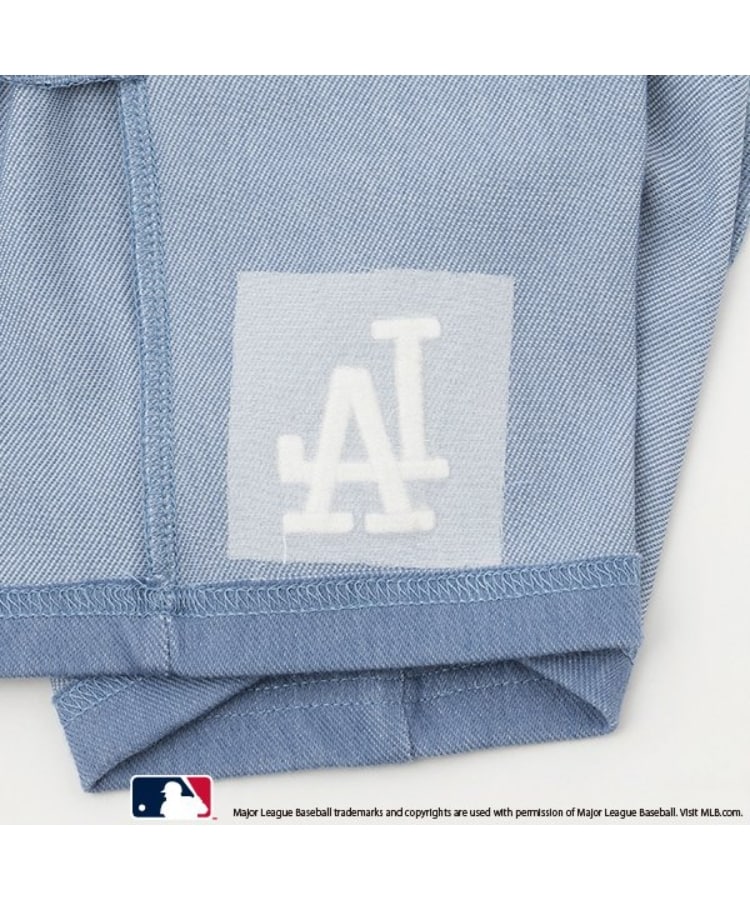 プティマイン(petit main)の【MLB】カットデニムハーフパンツ19