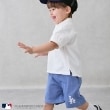 プティマイン(petit main)の【MLB】カットデニムハーフパンツ1