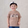 プティマイン(petit main)の【防汚加工】DOGグラフィック半袖Tシャツ モカブラウン(142)