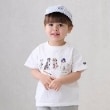プティマイン(petit main)の【防汚加工】DOGグラフィック半袖Tシャツ オフホワイト(003)