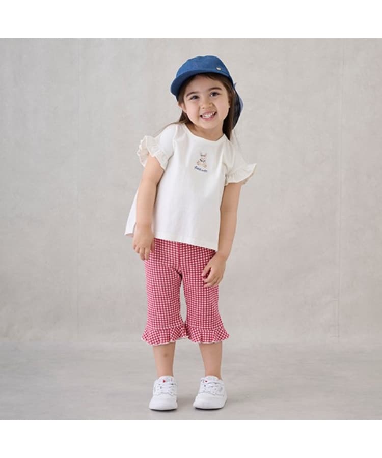 プティマイン(petit main)の【タフニー】7分丈フリルパンツ2