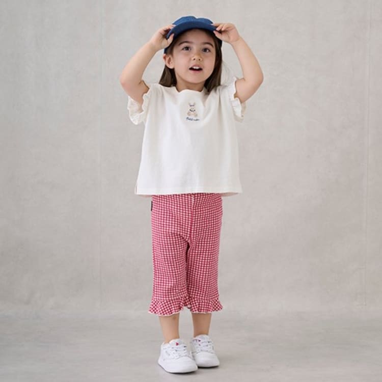 プティマイン(petit main)の【タフニー】7分丈フリルパンツ その他