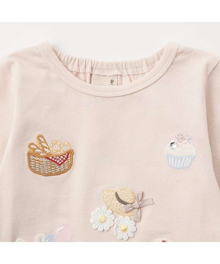 プティマイン(petit main)のpuputeteアップリケTシャツ5