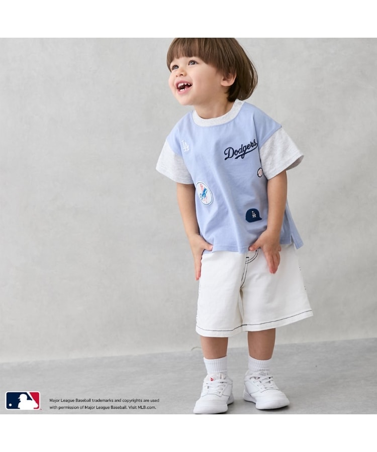 プティマイン(petit main)の【MLB】ワッペンTシャツ2