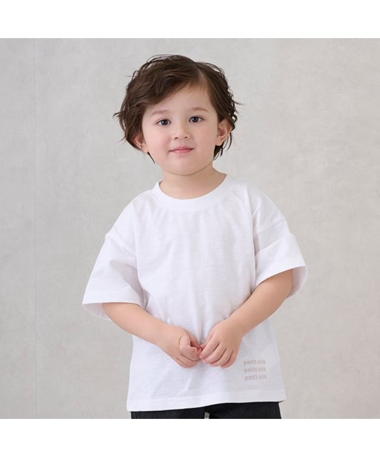 プティマイン(petit main)の【防汚加工】背中ハート半袖Tシャツ3