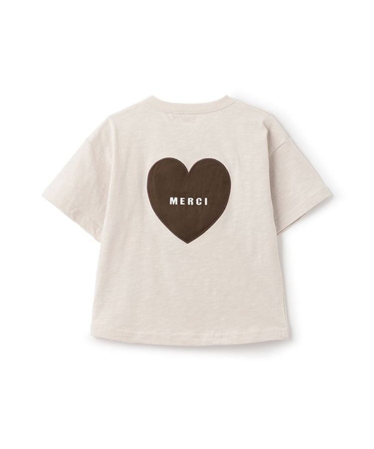 プティマイン(petit main)の【防汚加工】背中ハート半袖Tシャツ9