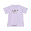 プティマイン(petit main)の【WEB限定】【防汚加工】DOGグラフィックTシャツ(ジュニアサイズ) ラベンダー(080)