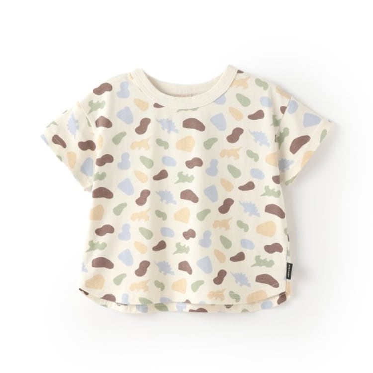 プティマイン(petit main)の【GOODPRICE冷感】総柄半袖Tシャツ Ｔシャツ
