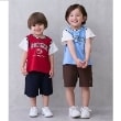 プティマイン(petit main)の【接触冷感】ユニフォームドッキング半袖Tシャツ1