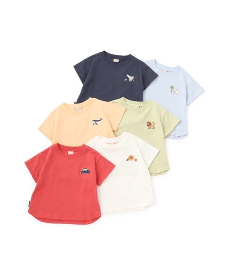プティマイン(petit main)の【GOODPRICE冷感】刺しゅう半袖Tシャツ21