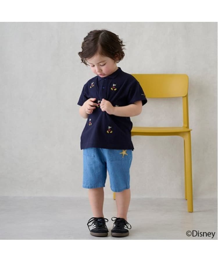 プティマイン(petit main)の【Disney】ミッキー/刺しゅう半袖ポロ9