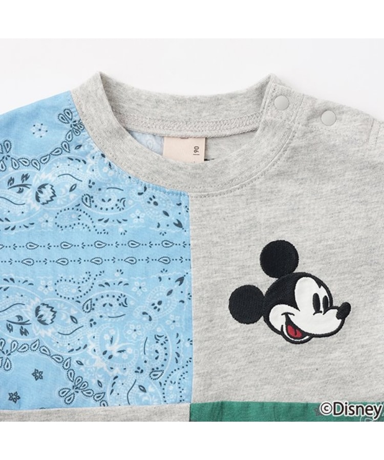 プティマイン(petit main)の【Disney】パッチワーク半袖Tシャツ12