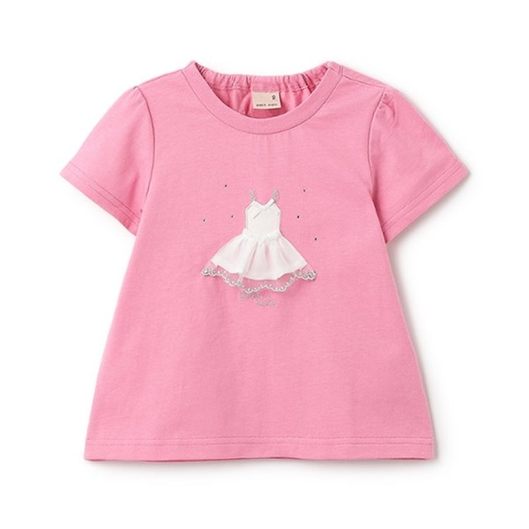 プティマイン(petit main)の【防汚/リンク】キラキラモチーフTシャツ Ｔシャツ