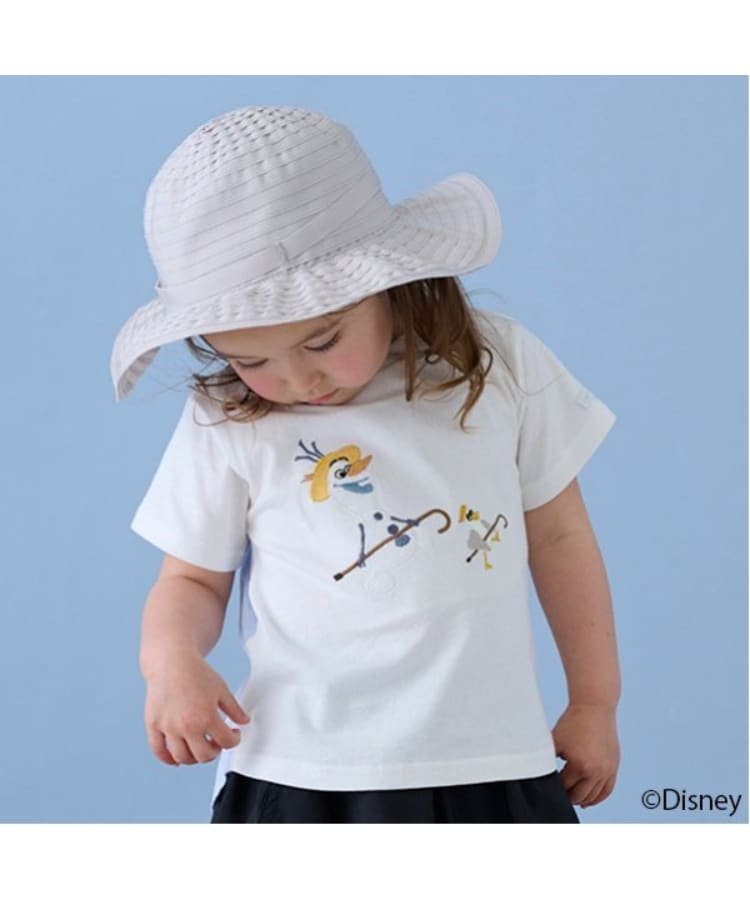 プティマイン(petit main)の【Disney】オラフアップリケTシャツ2