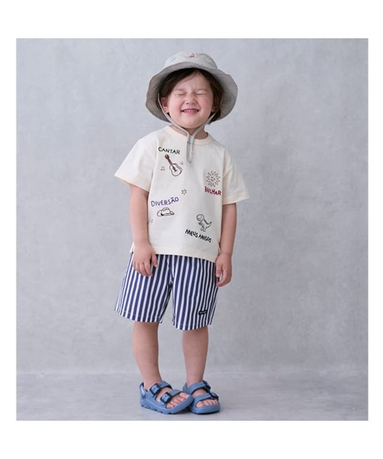 プティマイン(petit main)の【接触冷感】モチーフロゴ刺しゅう半袖Tシャツ3