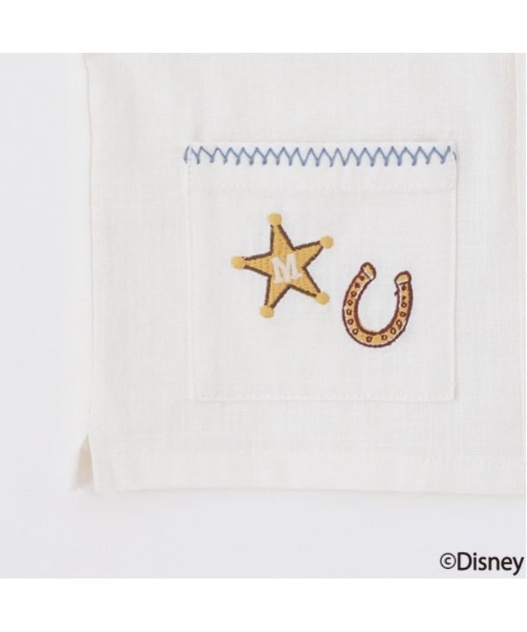 Disney】開衿シャツセットアップ(ロンパース・カバーオール Disney】開衿シャツセットアップ(ロンパース・カバーオール