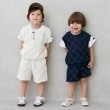プティマイン(petit main)のスクエア刺しゅうドッキング半袖Tシャツ3