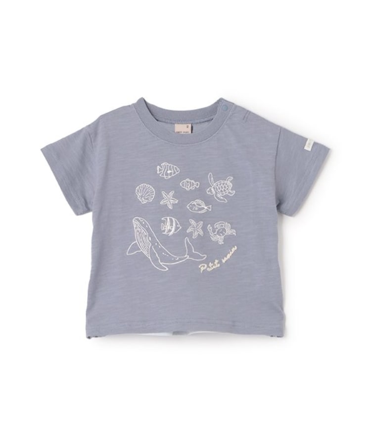 プティマイン(petit main)の【接触冷感】海刺しゅう半袖Tシャツ(キッズサイズ)17