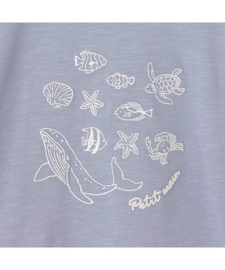 プティマイン(petit main)の【接触冷感】海刺しゅう半袖Tシャツ(ジュニアサイズ)3