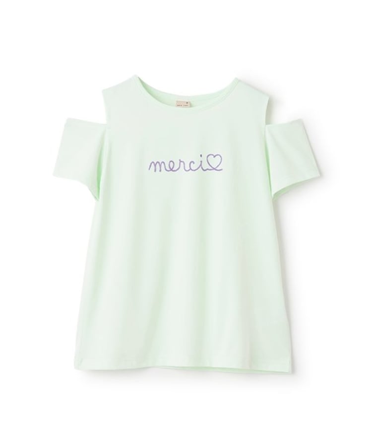 プティマイン(petit main)の【水陸両用】ロゴ刺しゅうTシャツ(ジュニア) カーキ(029)