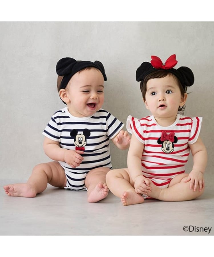 プティマイン(petit main)の【Disney】ヘアバンドつきロンパース7