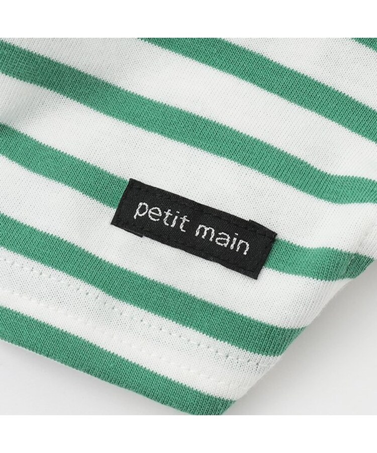 プティマイン(petit main)の【リンク】【DOG】【接触冷感】ボーダーTシャツ12