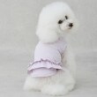 プティマイン(petit main)の【リンク】【DOG】【水陸】フリルタンク ラベンダー(080)
