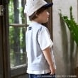 プティマイン(petit main)の【新幹線】袖配色半袖Tシャツ1