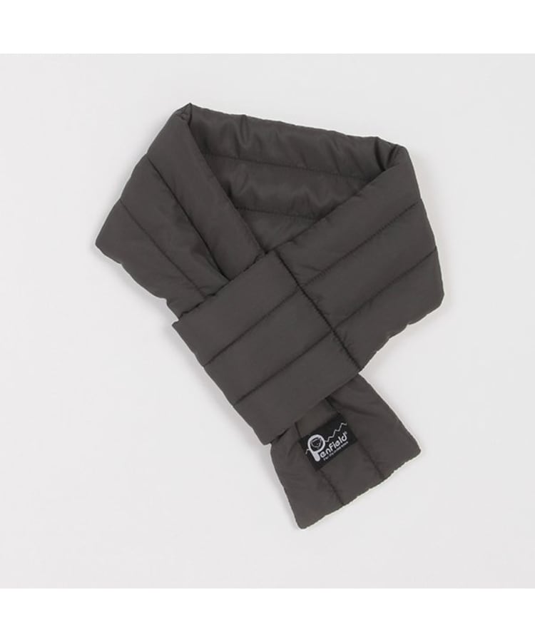 プティマイン(petit main)の【PenField】中綿マフラー チャコールグレー(013)