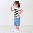 プティマイン(petit main)の【Disney】ミッキー/ハーフパンツ サックスブルー(090)