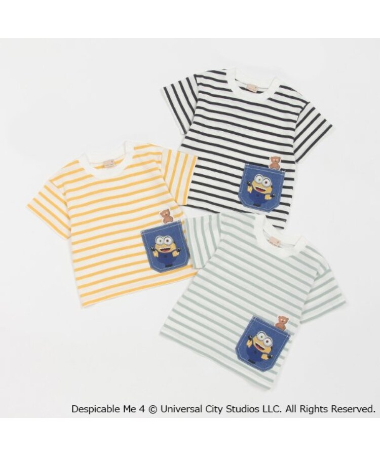 プティマイン(petit main)の【ミニオン】ボーダーTシャツ10