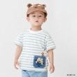 プティマイン(petit main)の【ミニオン】ボーダーTシャツ グリーン(122)