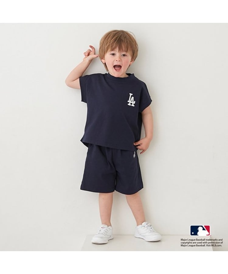 プティマイン(petit main)の【MLB】カットセットアップ ネイビー(094)
