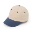 プティマイン(petit main)のバイカラーキャップ ベージュ(052)