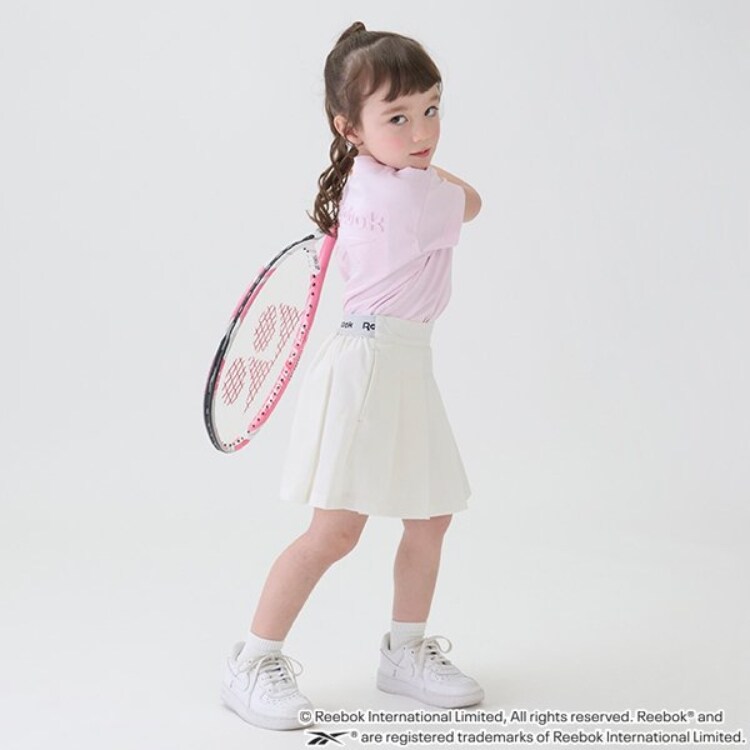 プティマイン(petit main)の【Reebok】ロゴプリーツスカパン その他