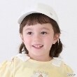 プティマイン(petit main)の【リンク】バックリボンキャップ(キッズ) アイボリー(104)