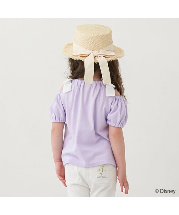 プティマイン(petit main)の【Disney】2way肩リボンTシャツ2