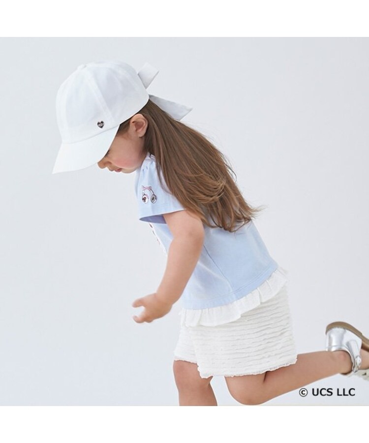 プティマイン(petit main)の【ミニオン】裾フリルTシャツ16