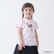 プティマイン(petit main)の【ミニオン】裾フリルTシャツ ライトピンク(070)