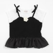 プティマイン(petit main)のローズビスチェペプラムTシャツ3
