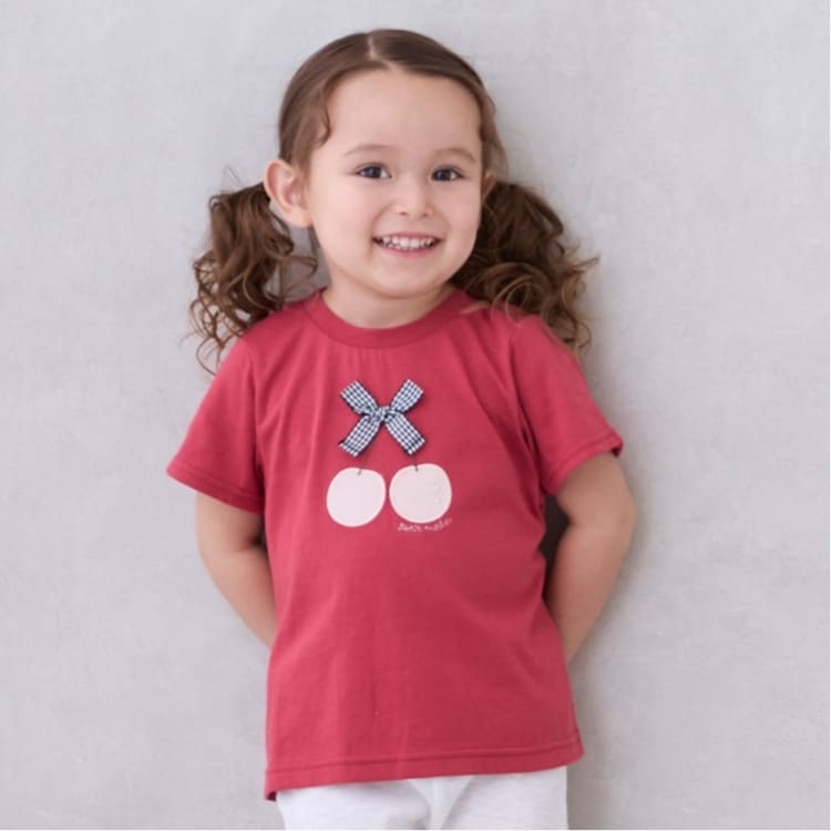 プティマイン(petit main)の【接触冷感】モチーフ半袖Tシャツ Ｔシャツ