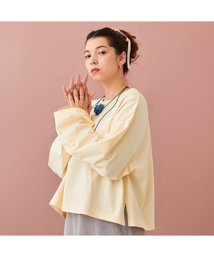 プティマイン リアン(petit main LIEN)の【LADIES】チョーカーつきクロップドT15