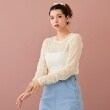 プティマイン リアン(petit main LIEN)の【LADIES】シアーTシャツ・ブラトップつき アイボリー(104)