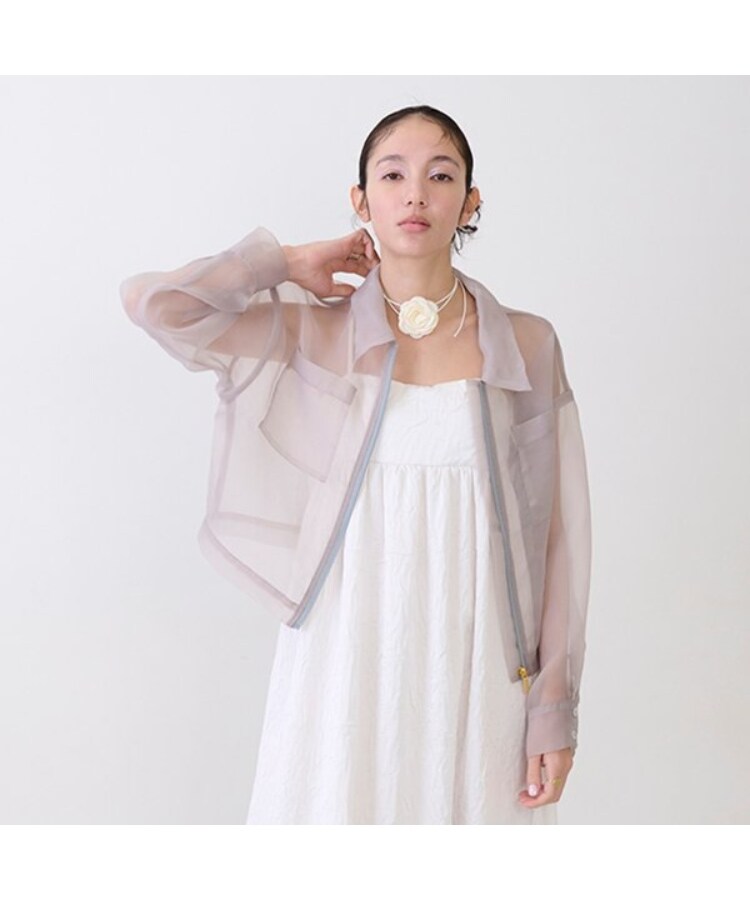 プティマイン リアン(petit main LIEN)の【LADIES】シアーシャツジャケット14