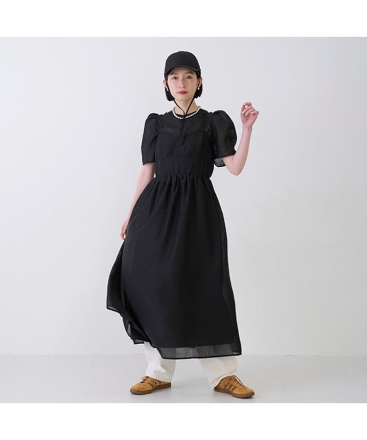 プティマイン リアン(petit main LIEN)の【LADIES】ビスチェワンピセット ブラック(219)